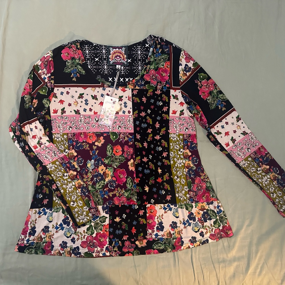 NWT Johnny Was Long Sleeve Tee M